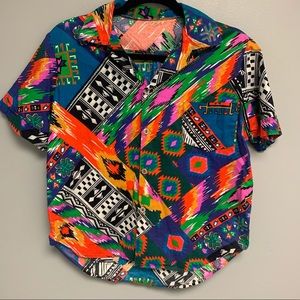 Vintage Cranston Print Works Women’s Button Down